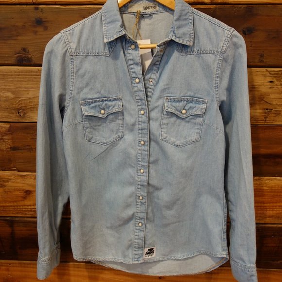 Panic! At the Disco One-of-a-Kind Moto Custom MadAndie Western Denim Shirt - Picture 2 of 7